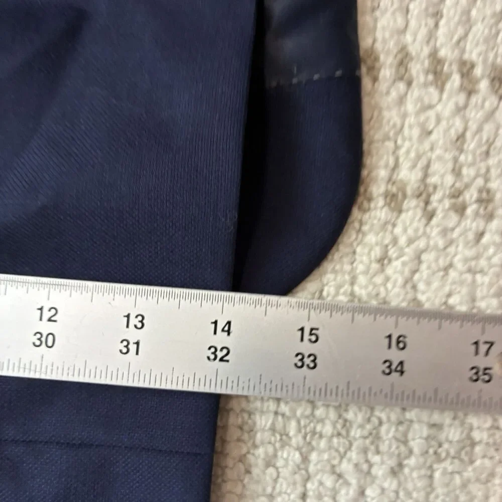 Peter Millar Wool Blazer Navy Blue Weave 50T Men's Jacket Coat Lightweight